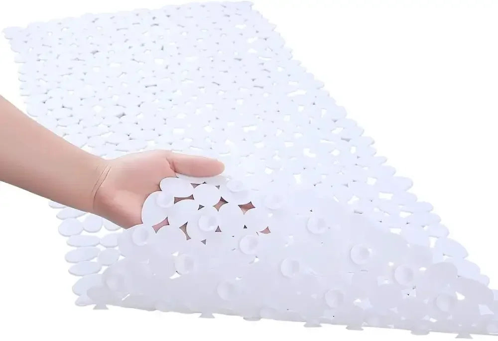 Non-Slip Bathroom Mat Anti Slip Bath Mats Suction Cup Shower Cushion Long Bathtub Foot Pads PVC Plastic Mats for Bathroom