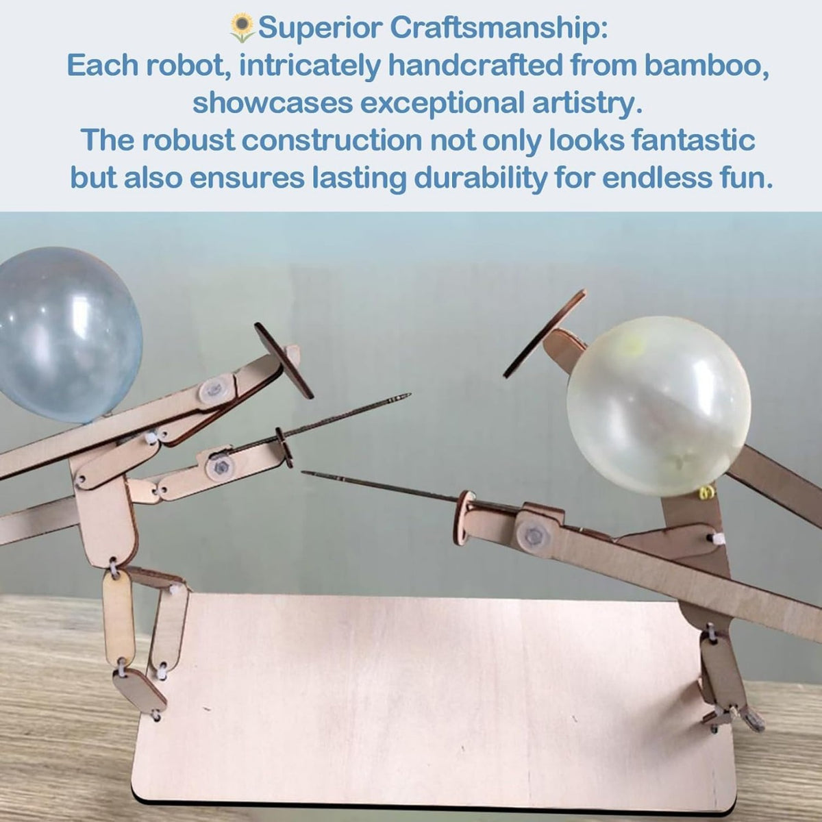 Balloon Man Battle Platform Export Popular Wooden Splicing Kidsren's Double Battle Balloon Man Battle