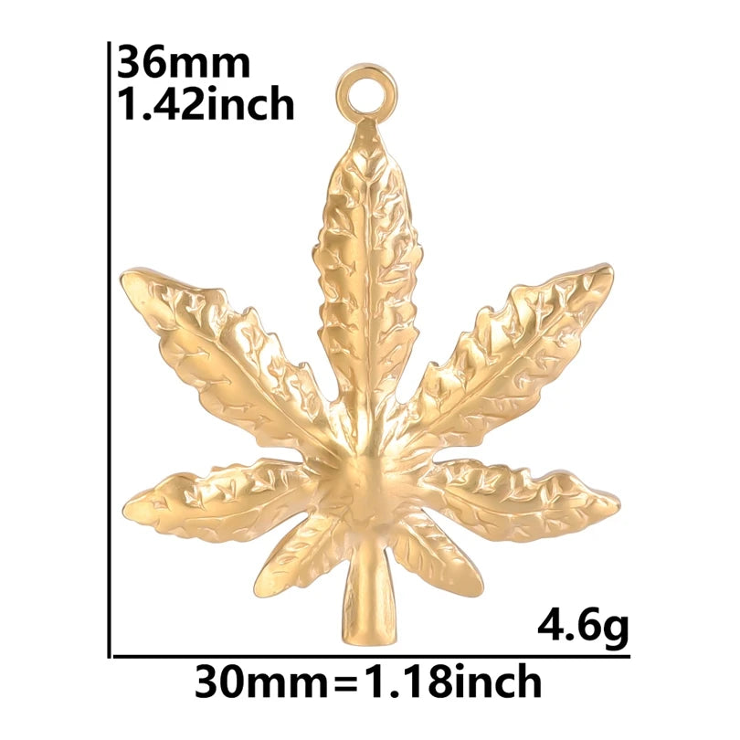 5pcs/Lot 18k Real Gold Plated Rose Lotus Bulk Charms For Jewelry Making Supplies DIY Sunflower Pendants Stainless Steel Charm