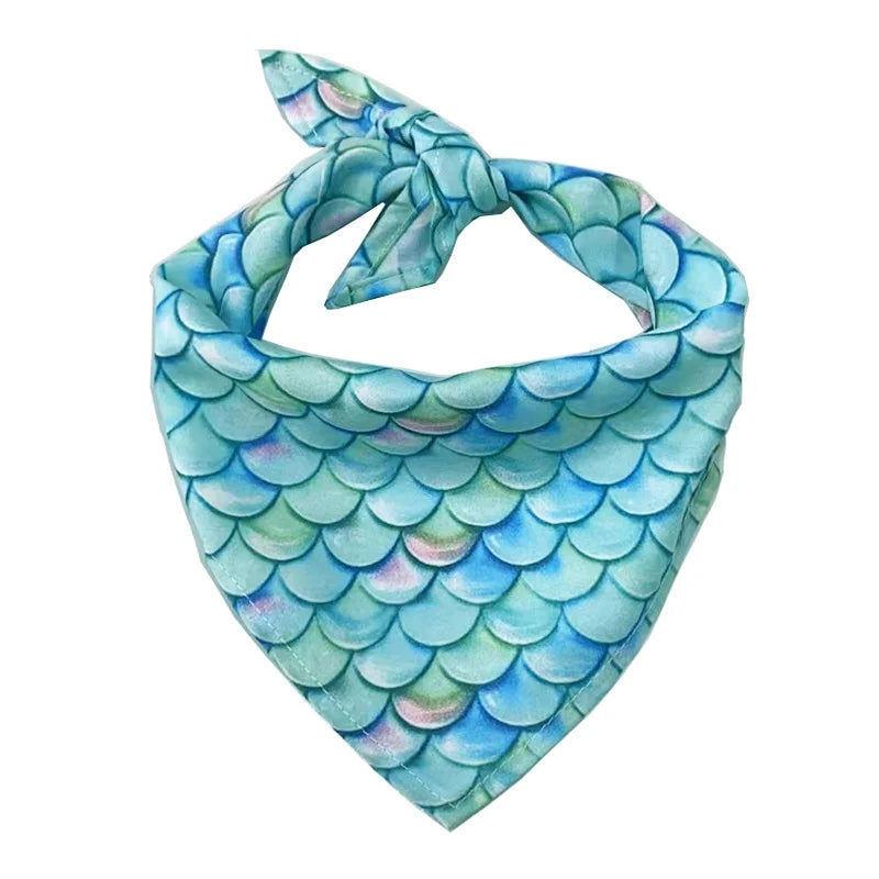 Pet Dog Bandana Outdoor Beach Triangular Scarf Cute Puppy Kerchief Summer Holiday Pet Accessories For Small Medium Large Dogs