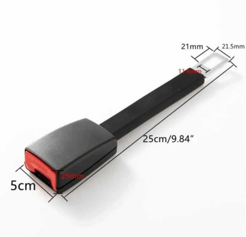 Premium Universal Seat Belt 25 Buckle Extender Clip Heavy Duty Metal Adapter for Car Safety Belts (Compatible with Most Models)