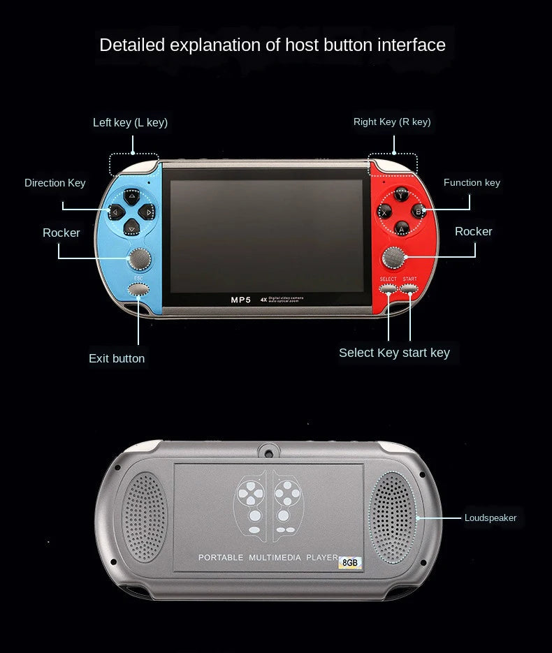 Retro Video Game Console Portable Handheld Gaming Videogame Machine Mini Arcade Player Emulator Smart Gamepad Portatil Retrogame