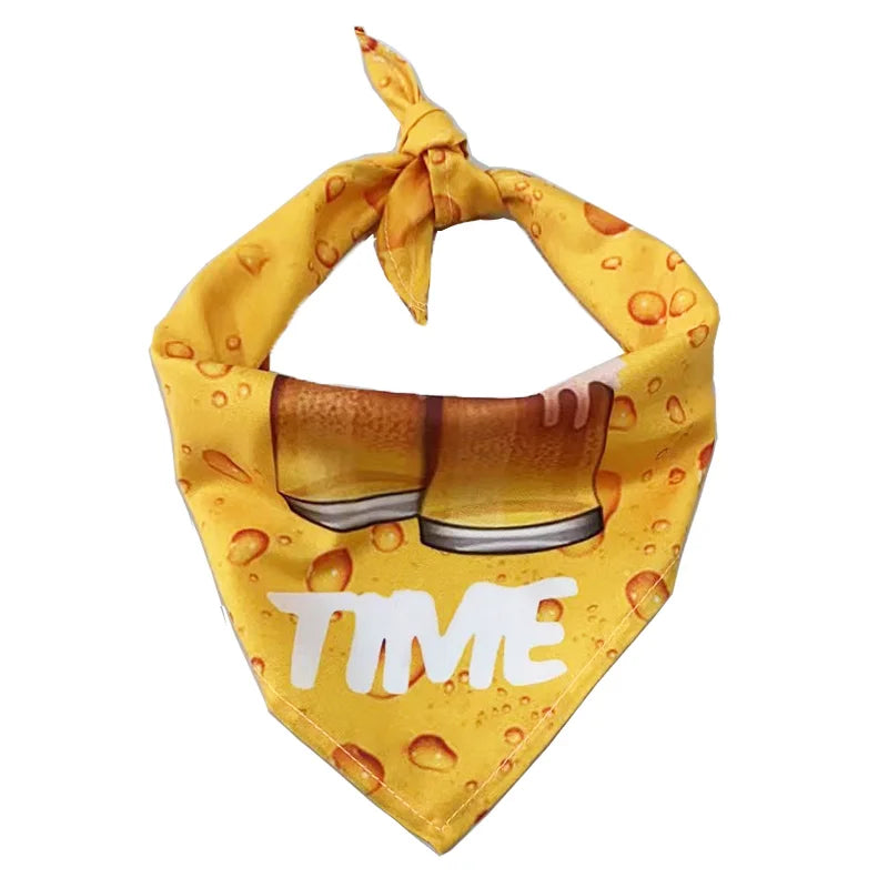 Pet Dog Bandana Outdoor Beach Triangular Scarf Cute Puppy Kerchief Summer Holiday Pet Accessories For Small Medium Large Dogs