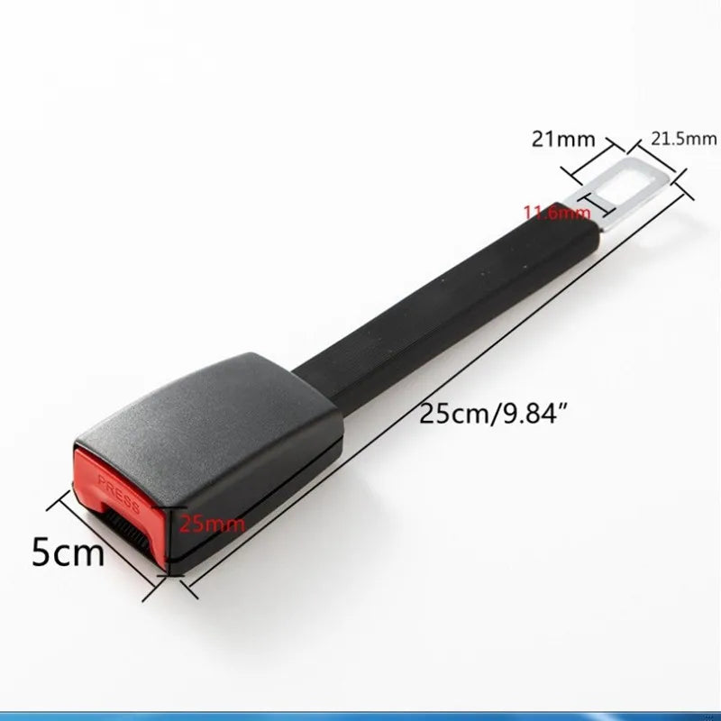 Premium Universal Seat Belt 25 Buckle Extender Clip Heavy Duty Metal Adapter for Car Safety Belts (Compatible with Most Models)