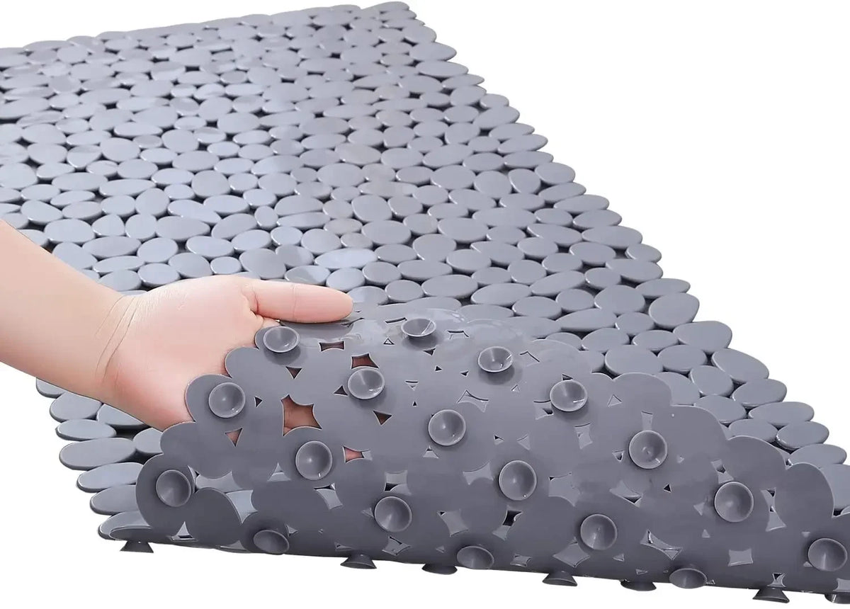 Non-Slip Bathroom Mat Anti Slip Bath Mats Suction Cup Shower Cushion Long Bathtub Foot Pads PVC Plastic Mats for Bathroom