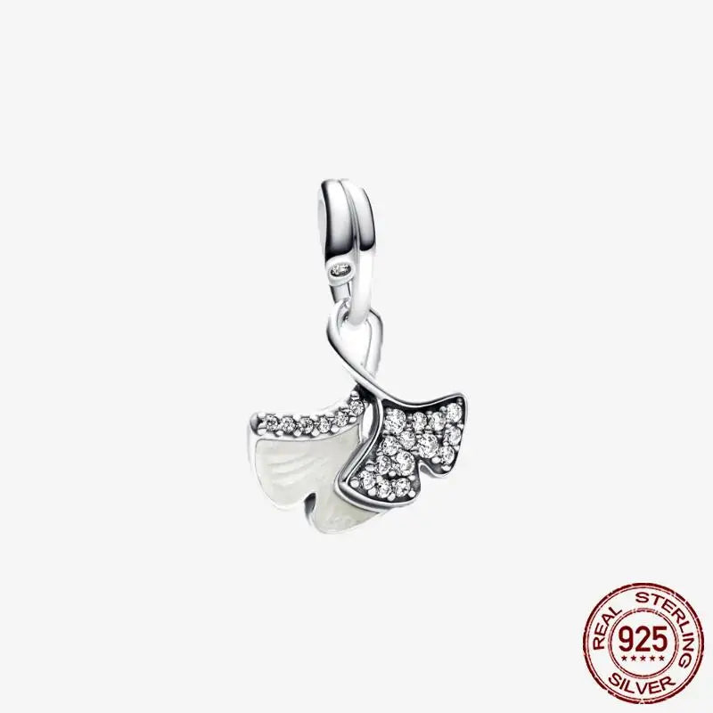 925 Sterling Silver Gold Heart Plated Dangle Charm for Original Bracelet Beads Jewelry DIY Birthday Gift for Women plata de ley