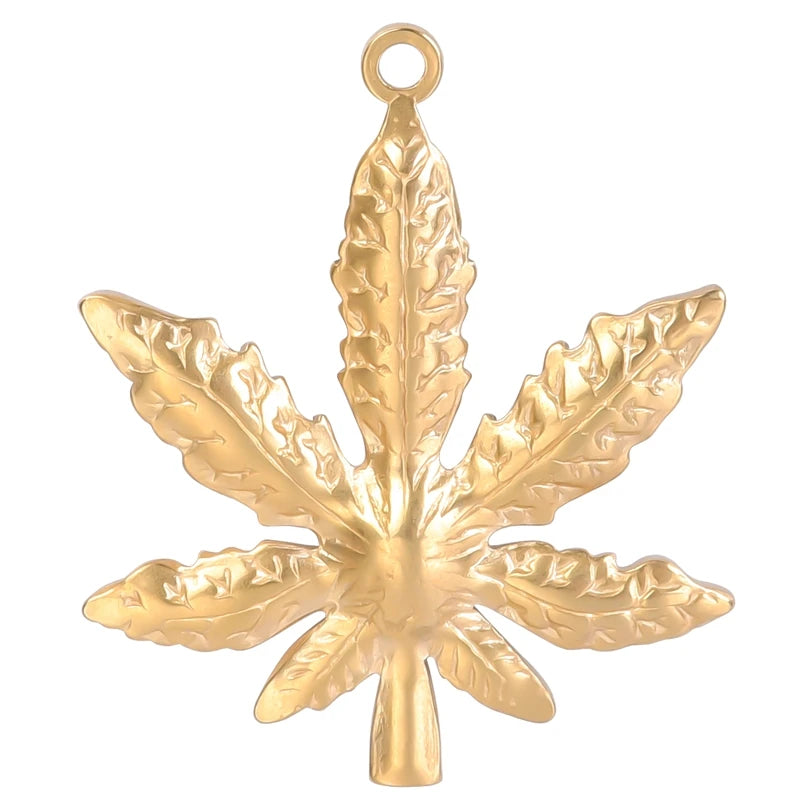 5pcs/Lot 18k Real Gold Plated Rose Lotus Bulk Charms For Jewelry Making Supplies DIY Sunflower Pendants Stainless Steel Charm