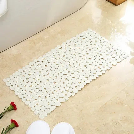 Non-Slip Bathroom Mat Anti Slip Bath Mats Suction Cup Shower Cushion Long Bathtub Foot Pads PVC Plastic Mats for Bathroom