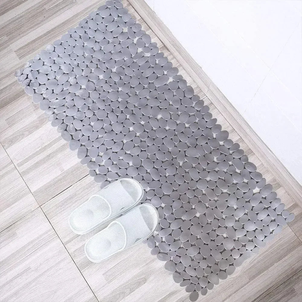 Non-Slip Bathroom Mat Anti Slip Bath Mats Suction Cup Shower Cushion Long Bathtub Foot Pads PVC Plastic Mats for Bathroom