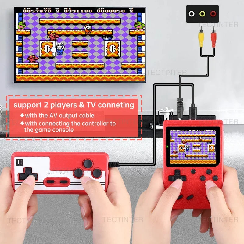 Retro Mini 8-Bit Video Game Console Portable Handheld Player with AV Output Compatible with Gameboy Videojuego