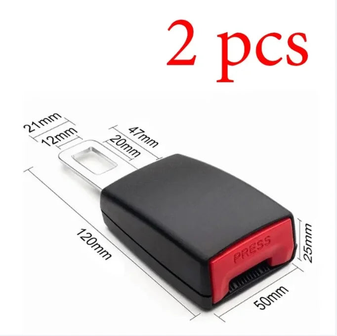 Premium Universal Seat Belt 25 Buckle Extender Clip Heavy Duty Metal Adapter for Car Safety Belts (Compatible with Most Models)