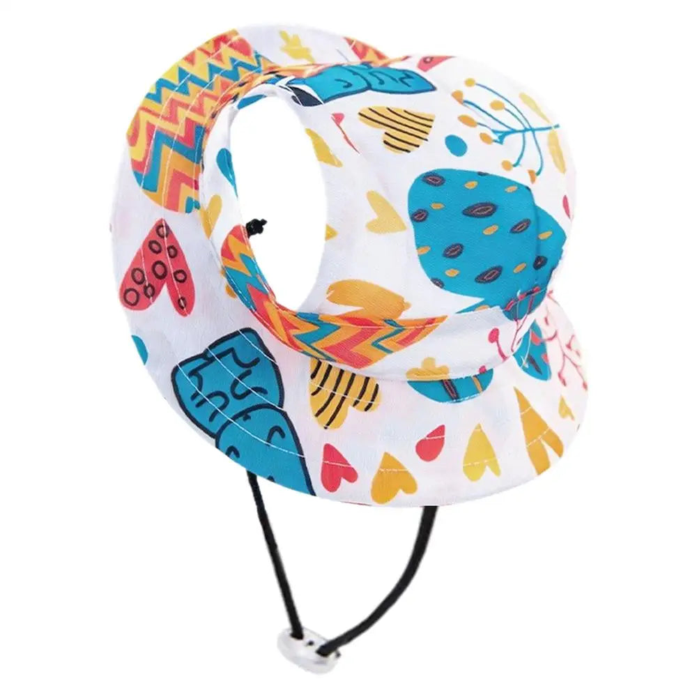 1PC Pet Sun Hat Adjustable Pet Sun Hat Cat Dog Breathable Dog Sunshade Hats Outdoor Travel Pet Fisherman Hat Sun Protection