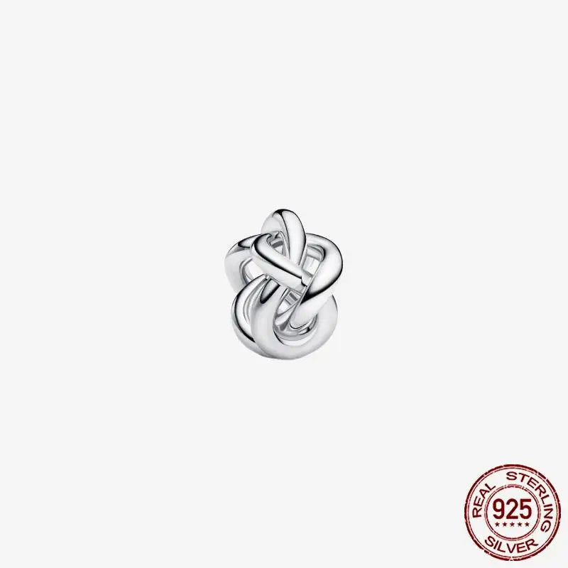 925 Sterling Silver Gold Heart Plated Dangle Charm for Original Bracelet Beads Jewelry DIY Birthday Gift for Women plata de ley