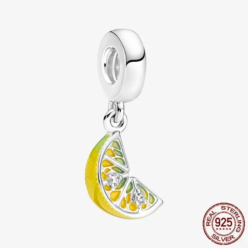 925 Sterling Silver Gold Heart Plated Dangle Charm for Original Bracelet Beads Jewelry DIY Birthday Gift for Women plata de ley