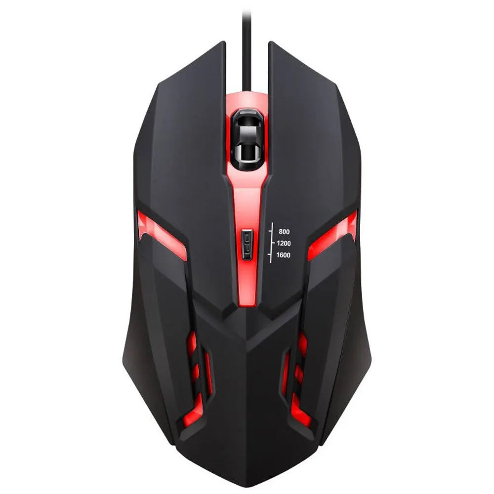 Latest high-quality ergonomic gaming mouse, suitable for desktop and laptop computers, 4-button USB RGB backlit mouse
