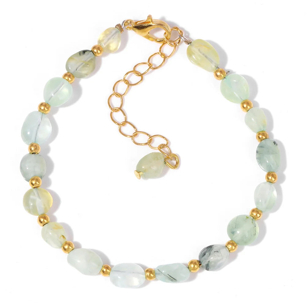 Natural Stone Lapis Lazuli Beads Bracelet Irregular Chip Stone Adjustable Bracelets Tiger Eye Agates Bangles Women Fine Jewelry