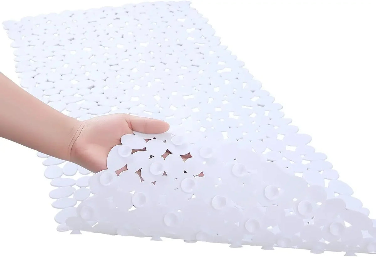 Non-Slip Bathroom Mat Anti Slip Bath Mats Suction Cup Shower Cushion Long Bathtub Foot Pads PVC Plastic Mats for Bathroom