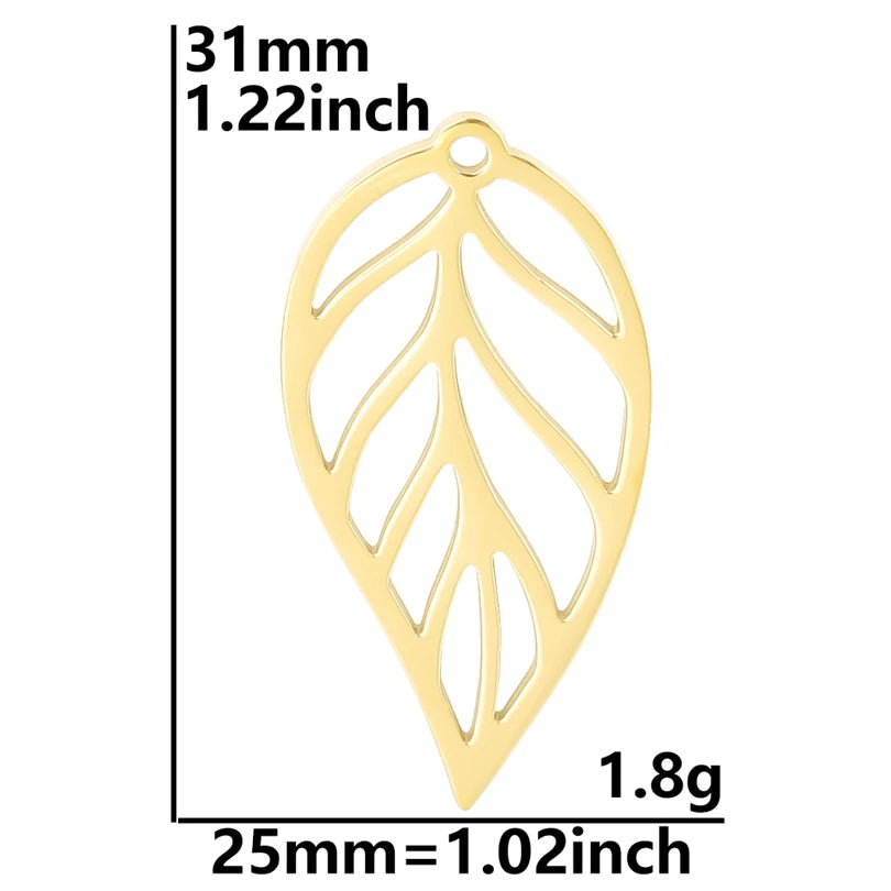 5pcs/Lot 18k Real Gold Plated Rose Lotus Bulk Charms For Jewelry Making Supplies DIY Sunflower Pendants Stainless Steel Charm