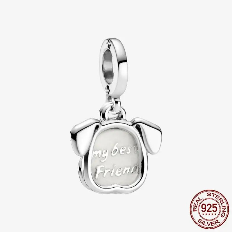 925 Sterling Silver Gold Heart Plated Dangle Charm for Original Bracelet Beads Jewelry DIY Birthday Gift for Women plata de ley