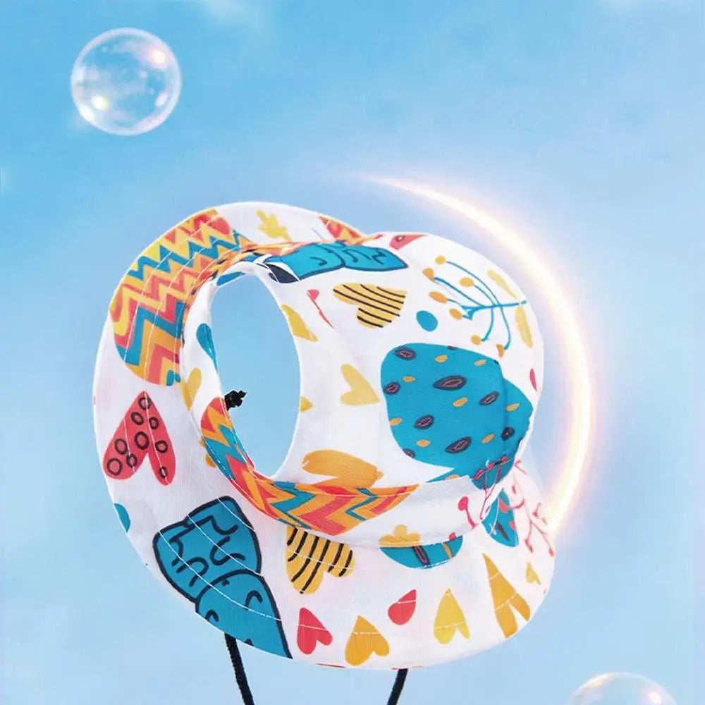 1PC Pet Sun Hat Adjustable Pet Sun Hat Cat Dog Breathable Dog Sunshade Hats Outdoor Travel Pet Fisherman Hat Sun Protection
