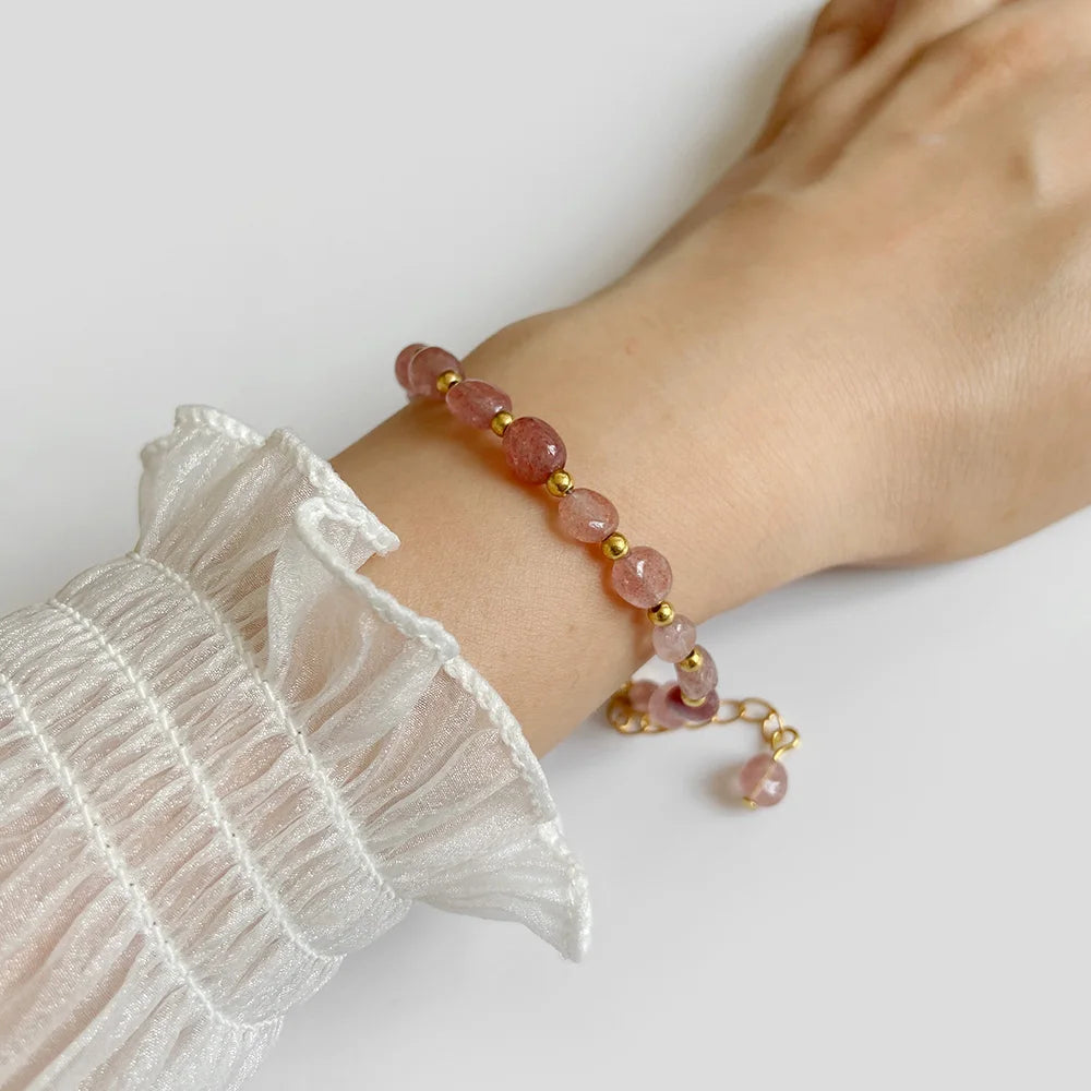 Natural Stone Lapis Lazuli Beads Bracelet Irregular Chip Stone Adjustable Bracelets Tiger Eye Agates Bangles Women Fine Jewelry